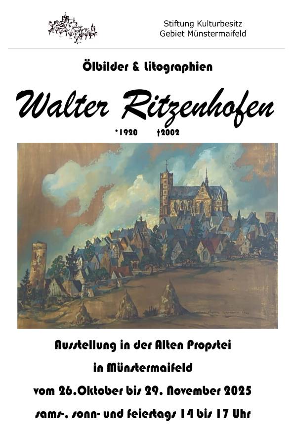 Ausstellungsplakat Walter Ritzenhofen